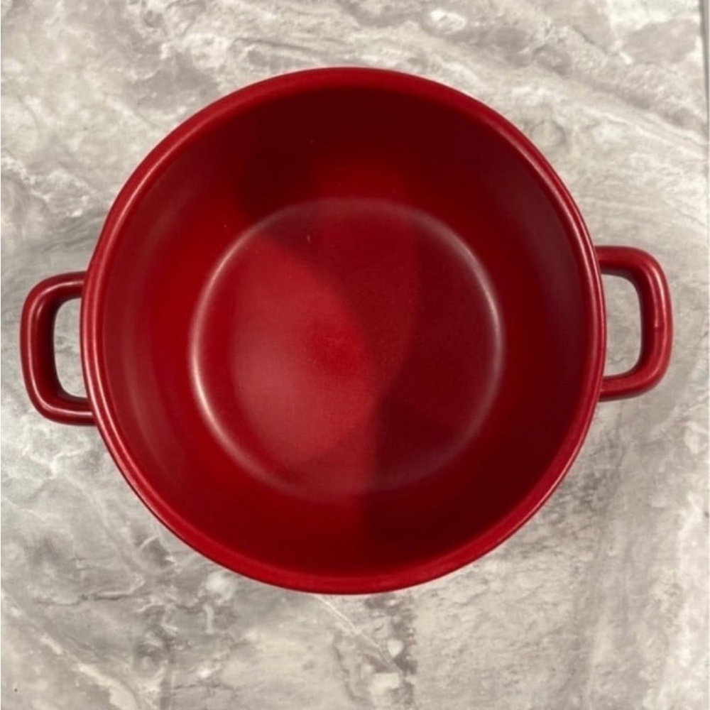 Homemade Red Soup Bowls Set of 4 - Picture 5 of 8